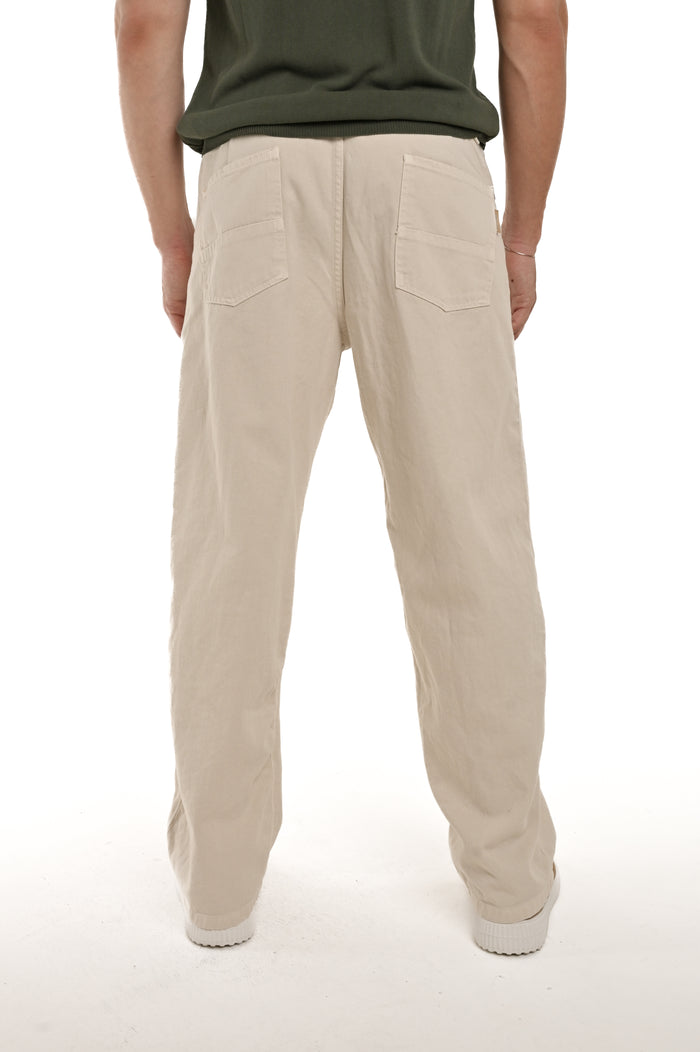 Pantaloni in cotone loose Dick Bull Panna SS26
