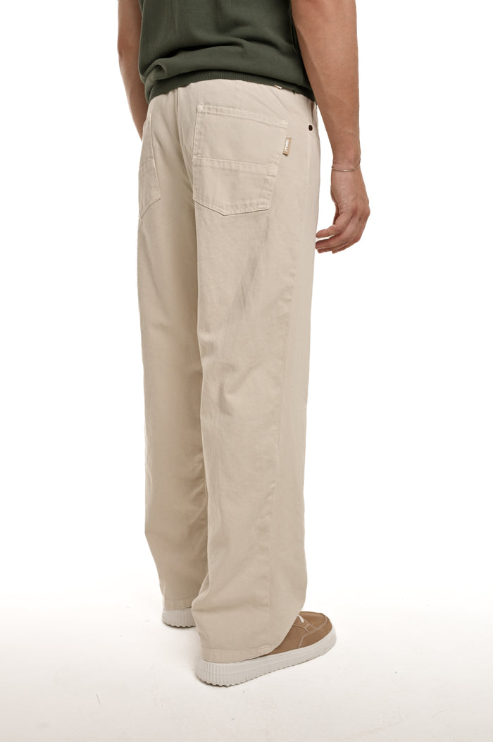 Pantaloni in cotone loose Dick Bull Panna SS26