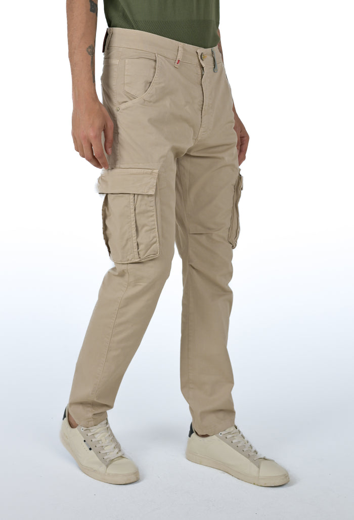 Pantaloni in cotone regular Marktas Beige SS26