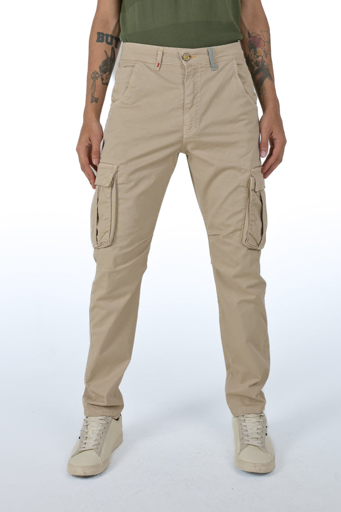 Pantaloni in cotone regular Marktas Beige SS26