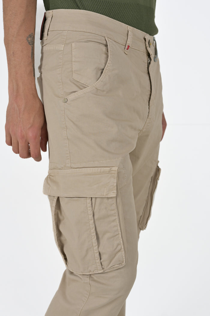 Pantaloni in cotone regular Marktas Beige SS26
