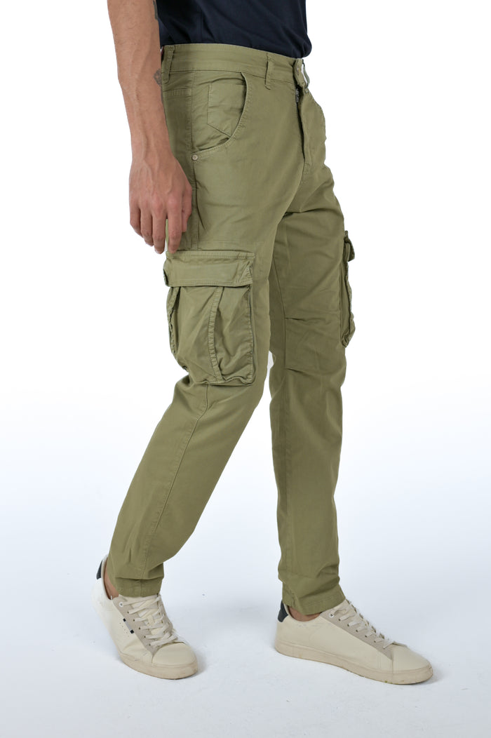 Pantaloni in cotone regular Marktas verde SS26