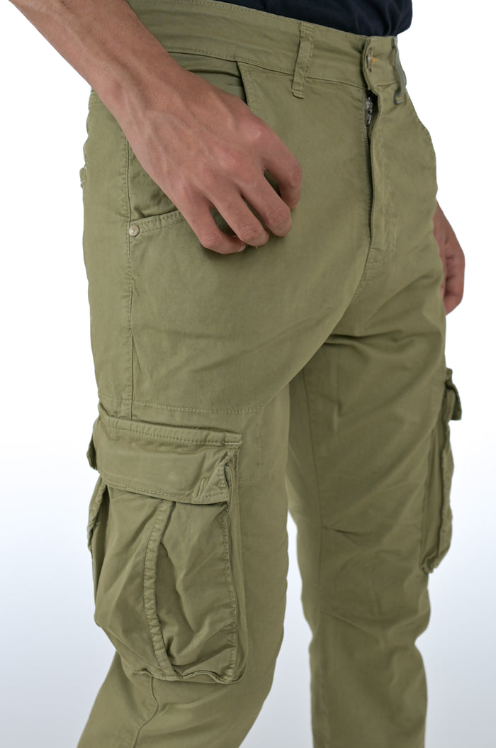 Pantaloni in cotone regular Marktas verde SS26