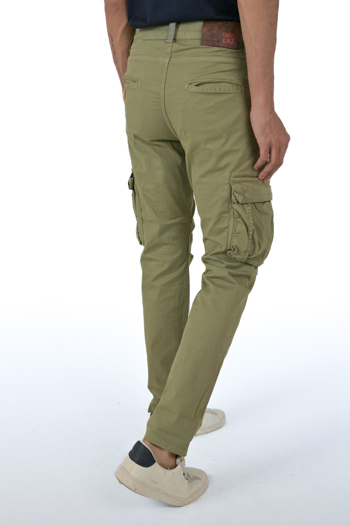 Pantaloni in cotone regular Marktas verde SS26