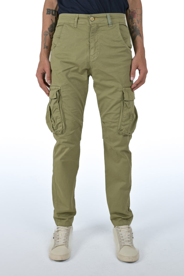 Pantaloni in cotone regular Marktas verde SS26
