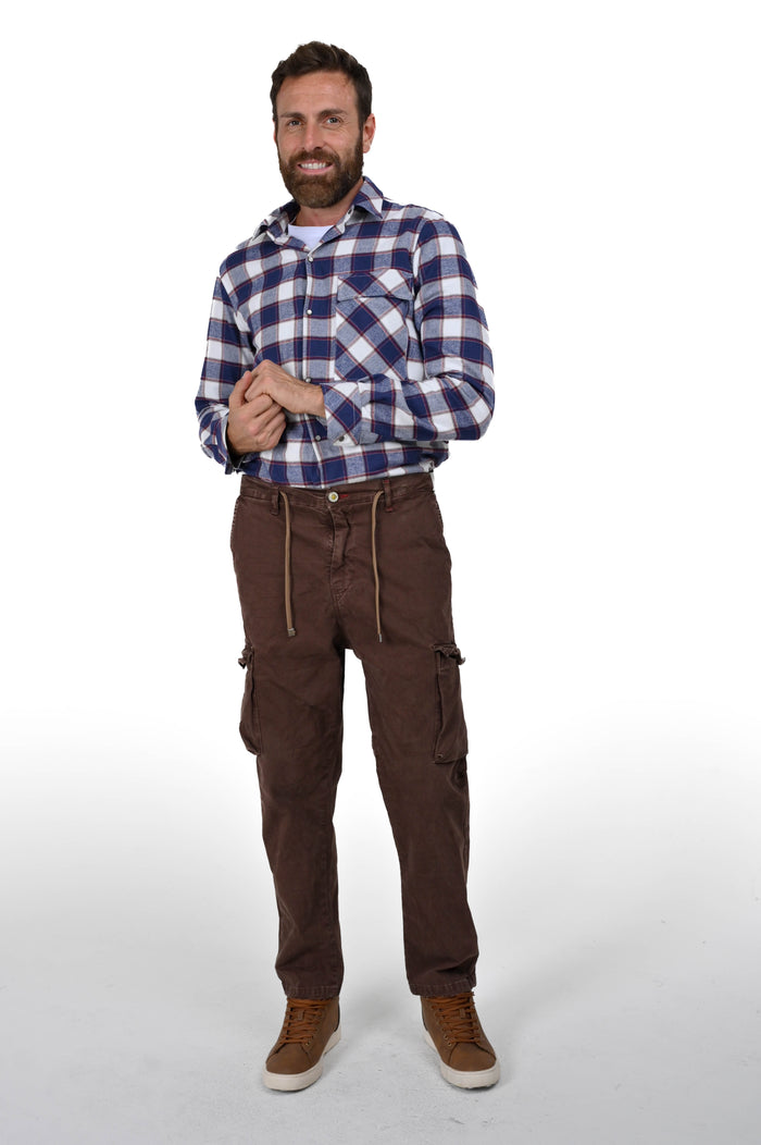 Pantaloni in cotone regular Screen Raso beige FW24/25