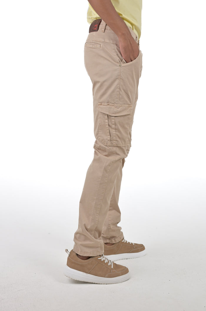 Pantaloni in cotone slim Cezanne beige SS26