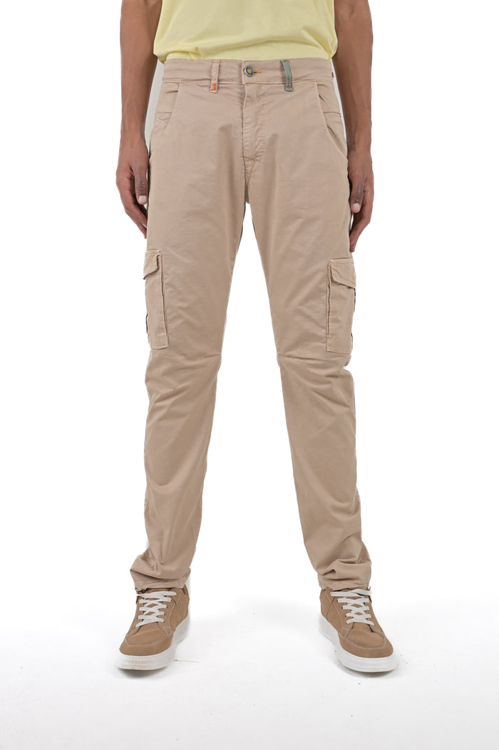 Pantaloni in cotone slim Cezanne beige SS26