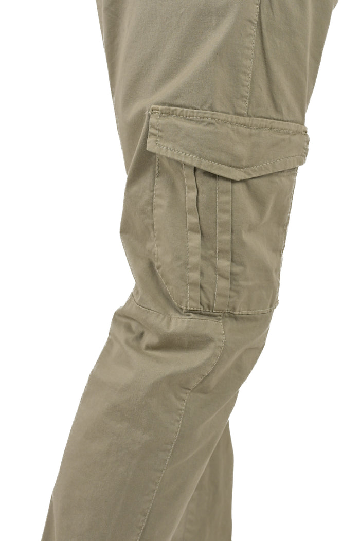 Pantaloni in cotone slim Cezanne verde SS26