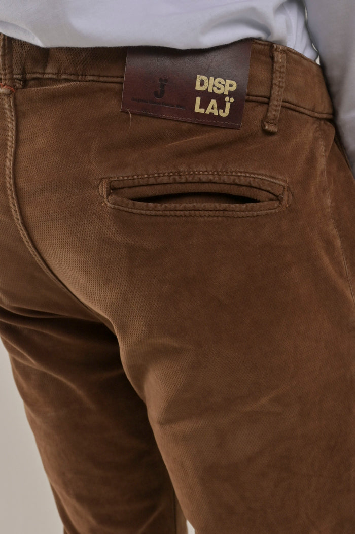 Pantaloni in velluto slim Kinos Terra bruciato FW24/25