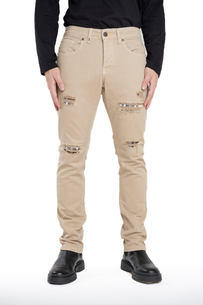 Pantaloni Slim New London Bull Beige FW26