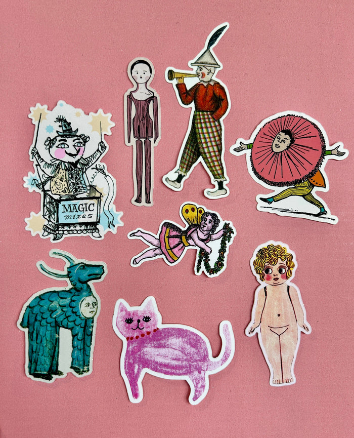 Parcel's "Cast of Characters" Sticker Set