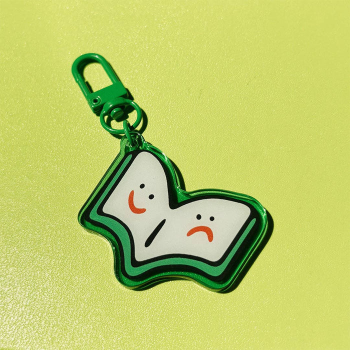 Pencil and Post - 'My Journal Has Feelings Too' Acrylic Keychain