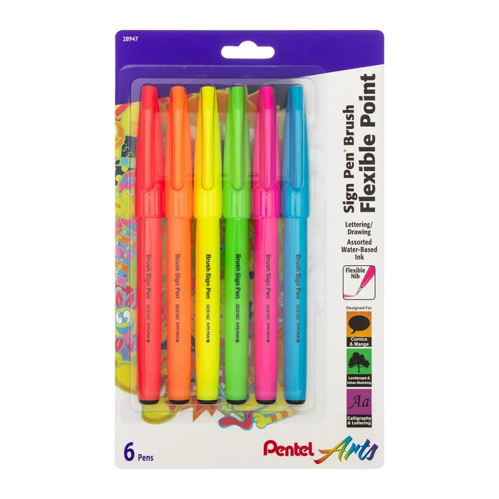 Pentel - Sign Brush Pen Sets
