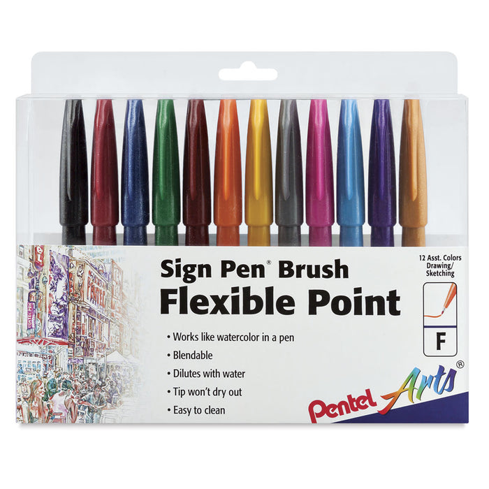 Pentel - Sign Brush Pen Sets