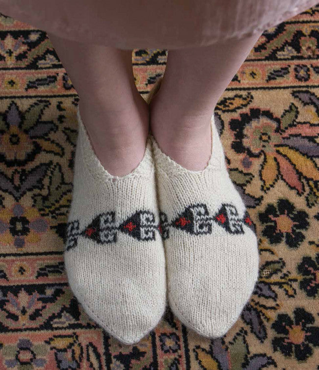 Persian Slippers Knitting Pattern DownloadImage