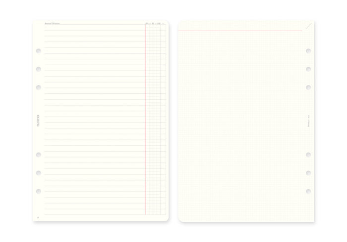 PLOTTER 2027 Weekly Schedule Refill PLT0002