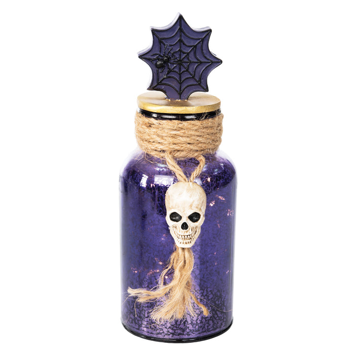 A Purple Glass LED Bottle.