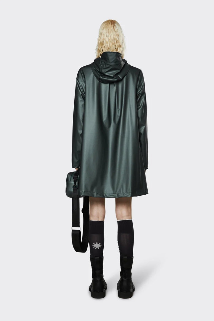 Rains - A-line Jacket - Silver Pine-Vestes et Manteaux-18340