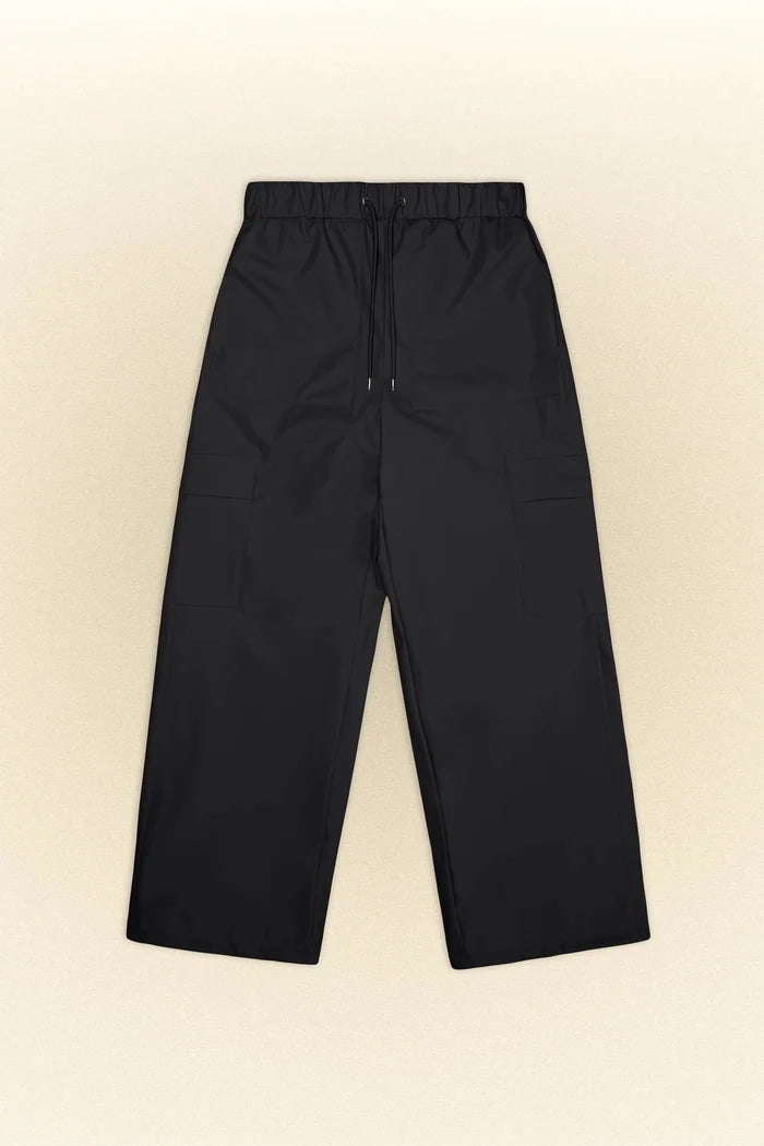 Rains - Cargo Rain Pants Wide - Black-Pantalons et Shorts-18990