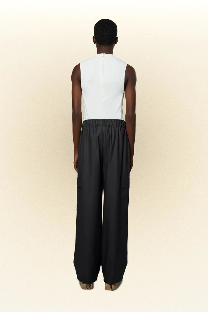 Rains - Cargo Rain Pants Wide - Black-Pantalons et Shorts-18990