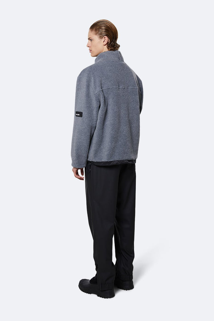 Rains - Fleece High Neck - Heather Grey-Vestes et Manteaux-1850