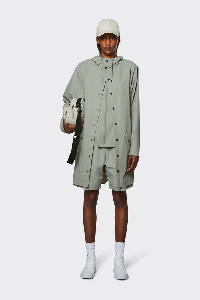 Rains - Long Jacket - Cement-Vestes et Manteaux-12020