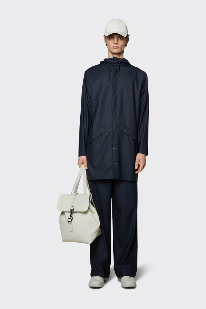 Rains - Long Jacket - Navy-Vestes et Manteaux-12020