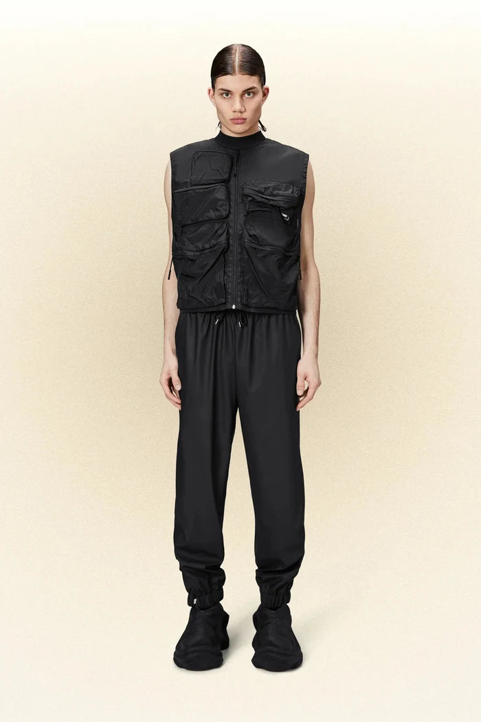 Rains - Rain Pants Regular - Black-Pantalons et Shorts-18560