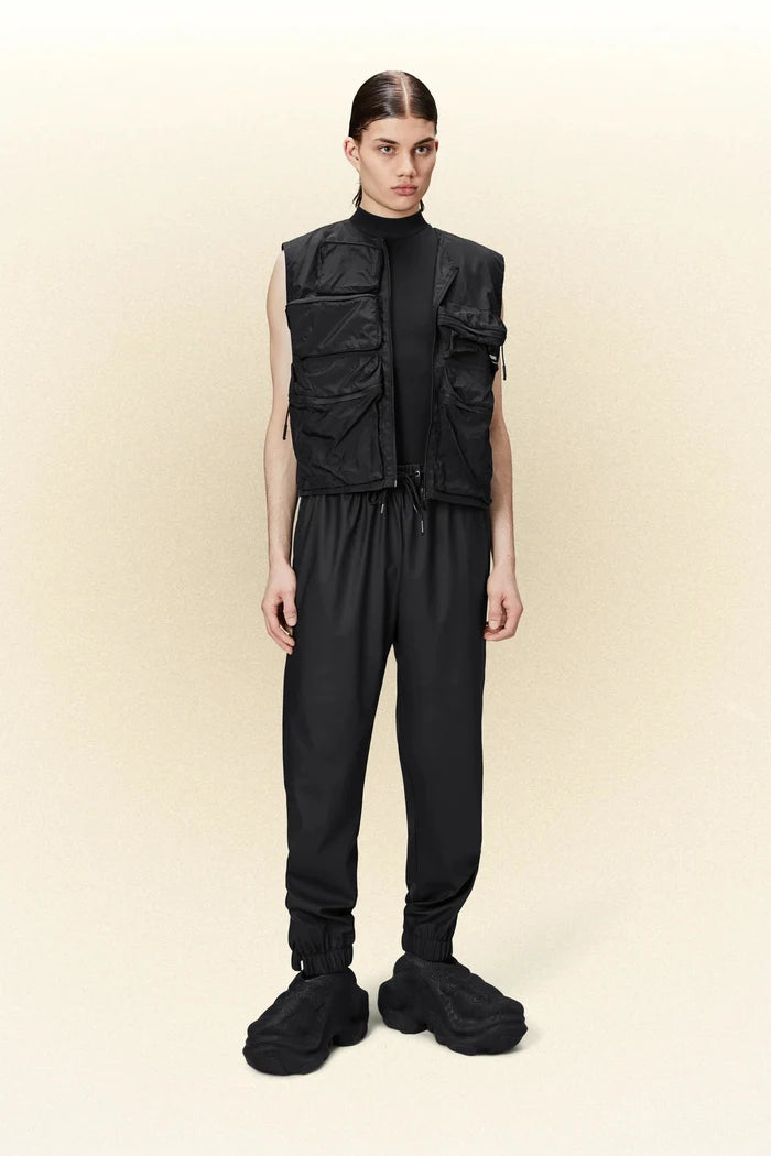 Rains - Rain Pants Regular - Black-Pantalons et Shorts-18560