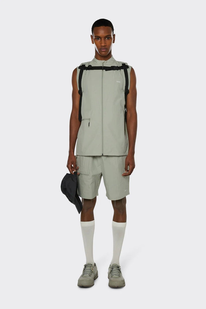 Rains - Woven Vest - Cement-Vestes et Manteaux-18670