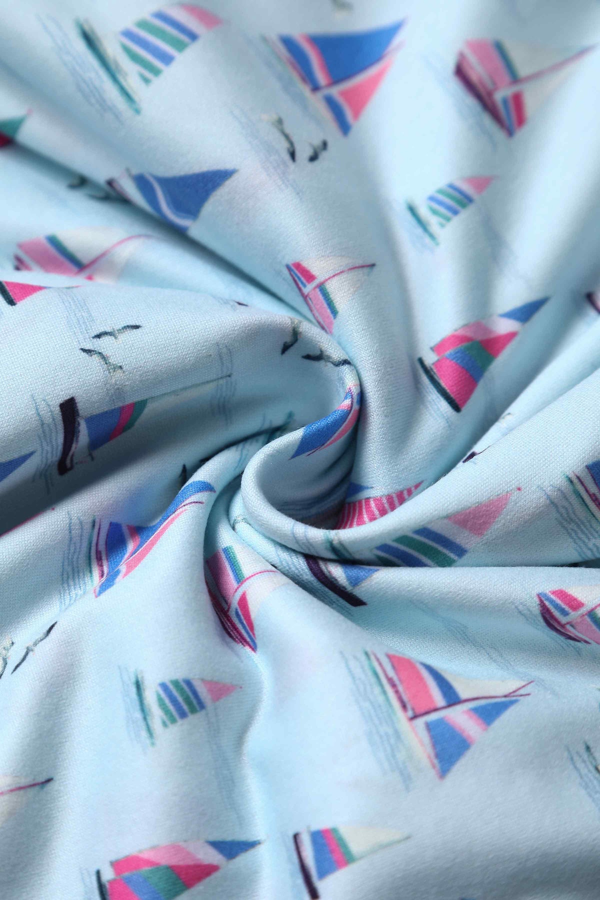 Matilda Sailboat Blue Wrap Dress