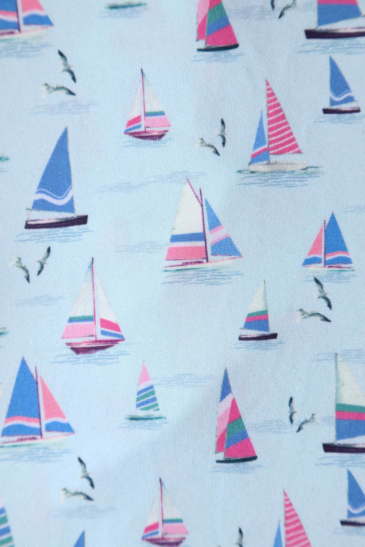 Matilda Sailboat Blue Wrap Dress