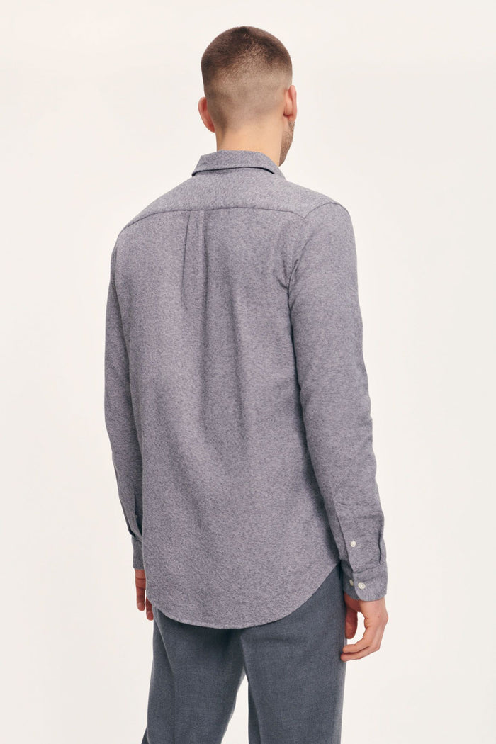 Samsoe Samsoe - Liam Ba Shirt 11245 - Slate Gray-Chemises-11245