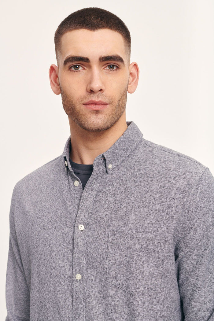 Samsoe Samsoe - Liam Ba Shirt 11245 - Slate Gray-Chemises-11245