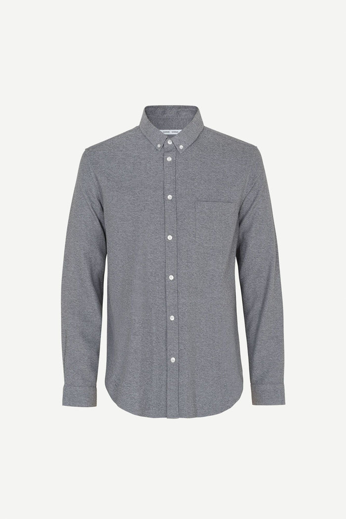 Samsoe Samsoe - Liam Ba Shirt 11245 - Slate Gray-Chemises-11245
