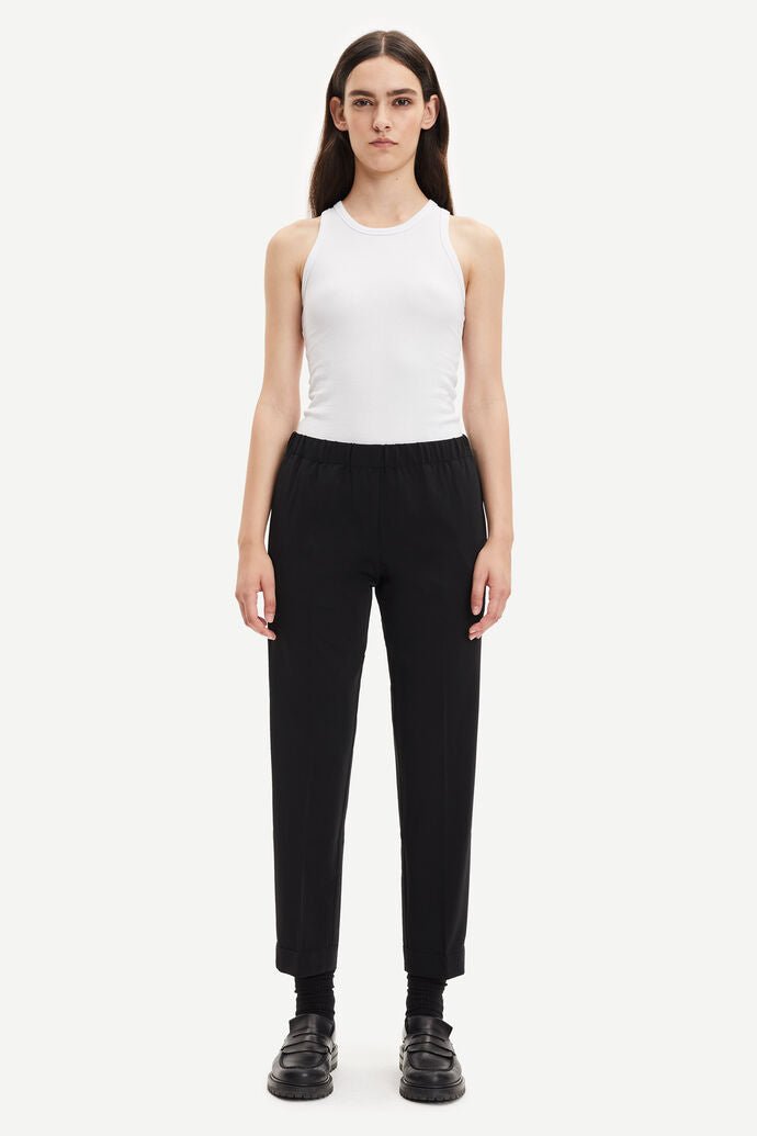 Samsoe Samsoe Femme - Hoys Pants 6528 - Black-Jupes et Pantalons-F15404308