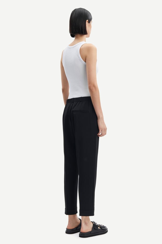 Samsoe Samsoe Femme - Hoys Pants 6528 - Black-Jupes et Pantalons-F15404308