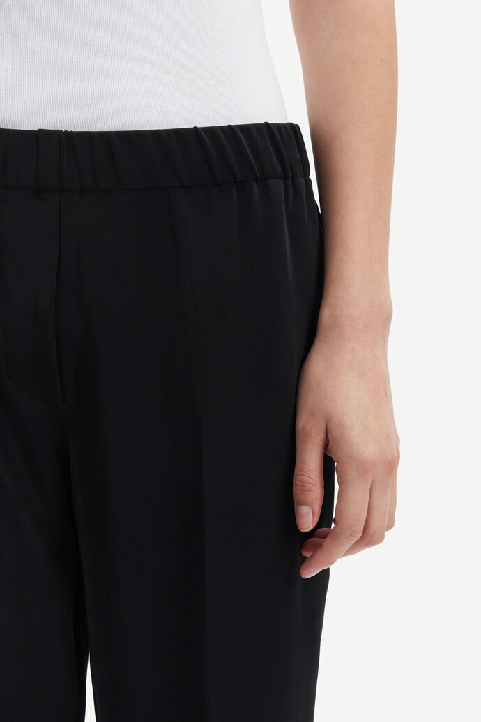 Samsoe Samsoe Femme - Hoys Pants 6528 - Black-Jupes et Pantalons-F15404308