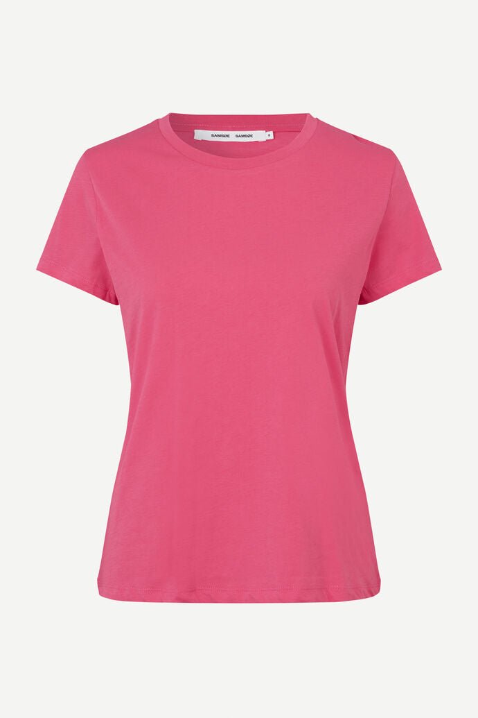 Samsoe Samsoe Femme - Solly Tee Solid 205 Honeysuckle - T-shirt rose-Tops-F00012050