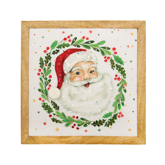 A Santa Face Wall Art.