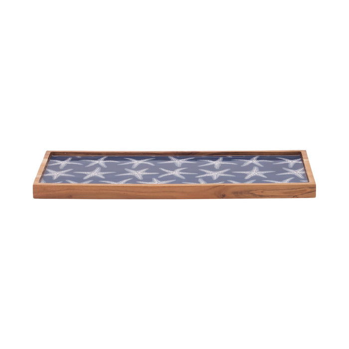 A Sea Star Acacia Wood Server.