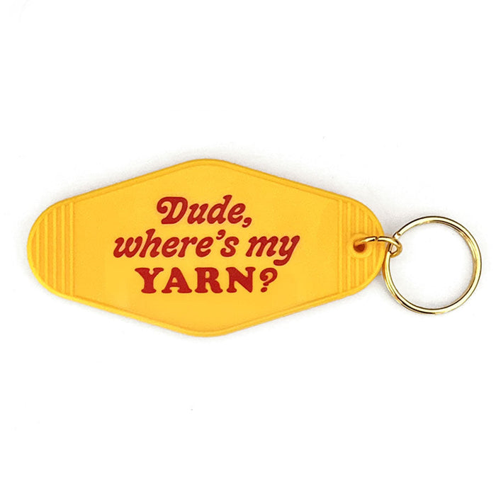 Shelli Can Dude, Where's My Yarn Keychain