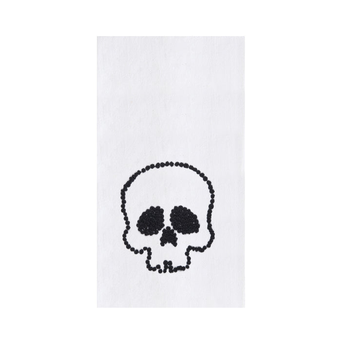 A Skull French Knot Kitchen Towel.