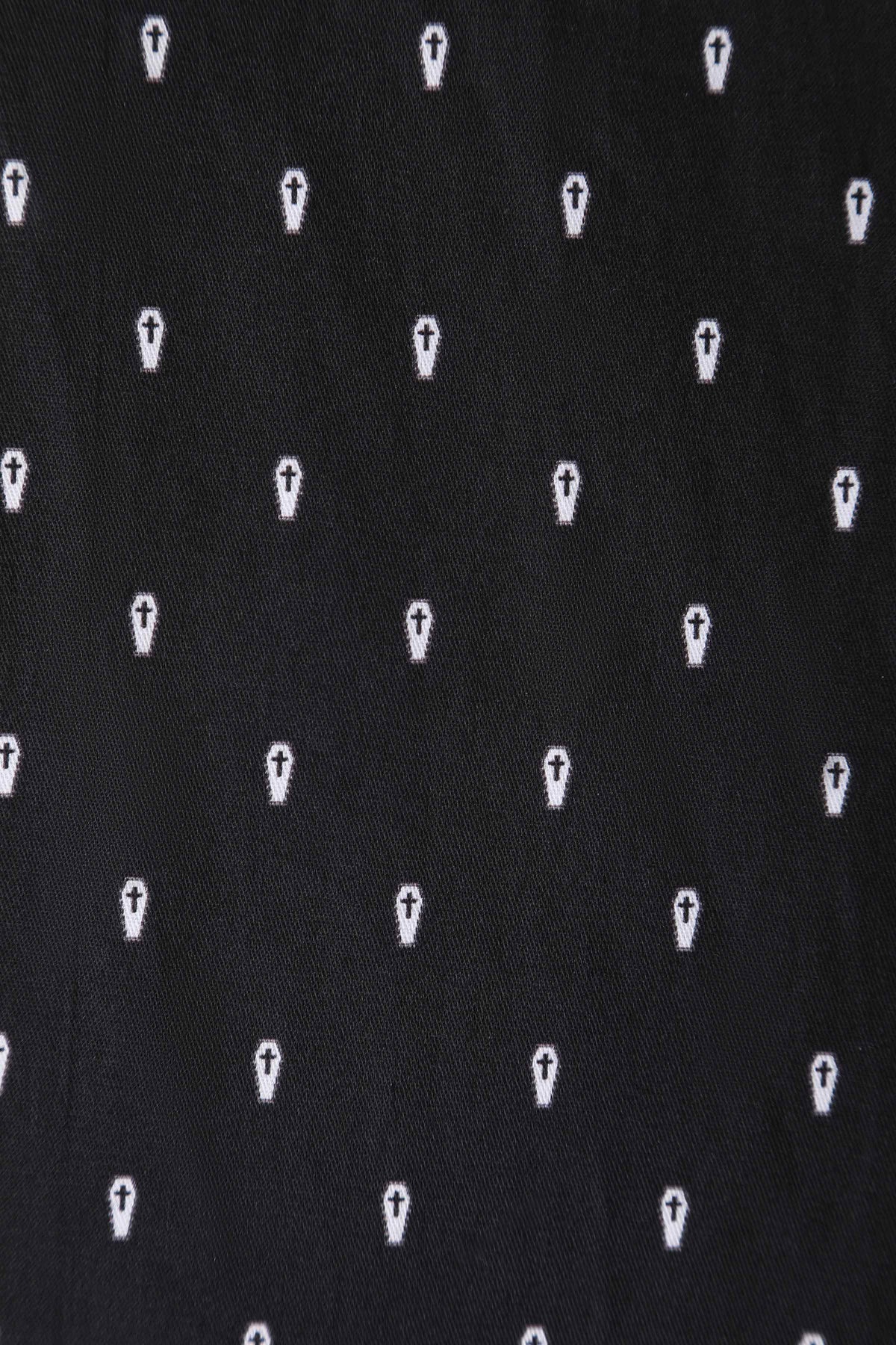 Katherine Spooky Black Coffin Long Sleeved Dress
