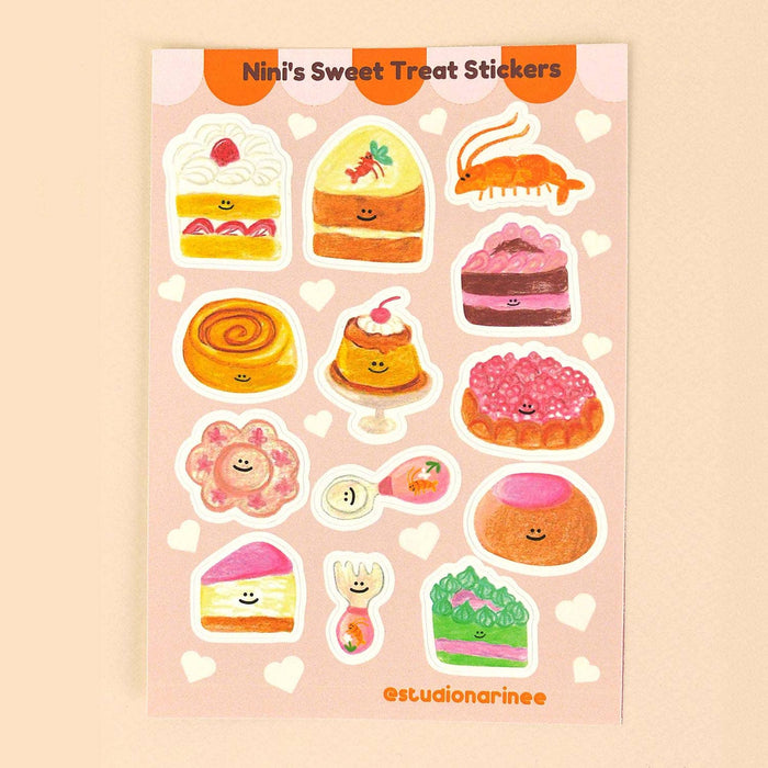 Studio Narine - Sweet Treats & Desserts – A6 Sticker Sheet