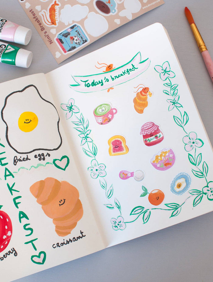 Studio Narine - The Breakfast Club - A6 Sticker Sheet