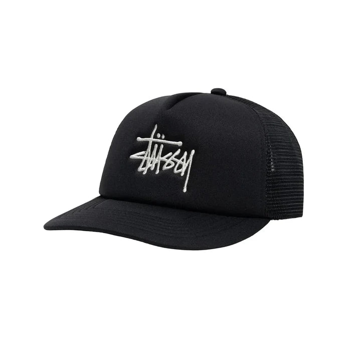 Stussy - Big Basic Trucker Cap - Black-Accessoires-1311088