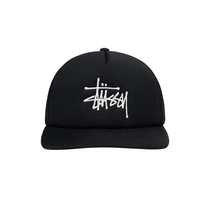 Stussy - Big Basic Trucker Cap - Black-Accessoires-1311088