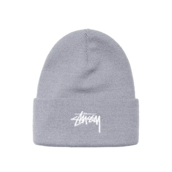 Stussy - Stock Cuff Beanie - Grey Heather-Accessoires-1321020